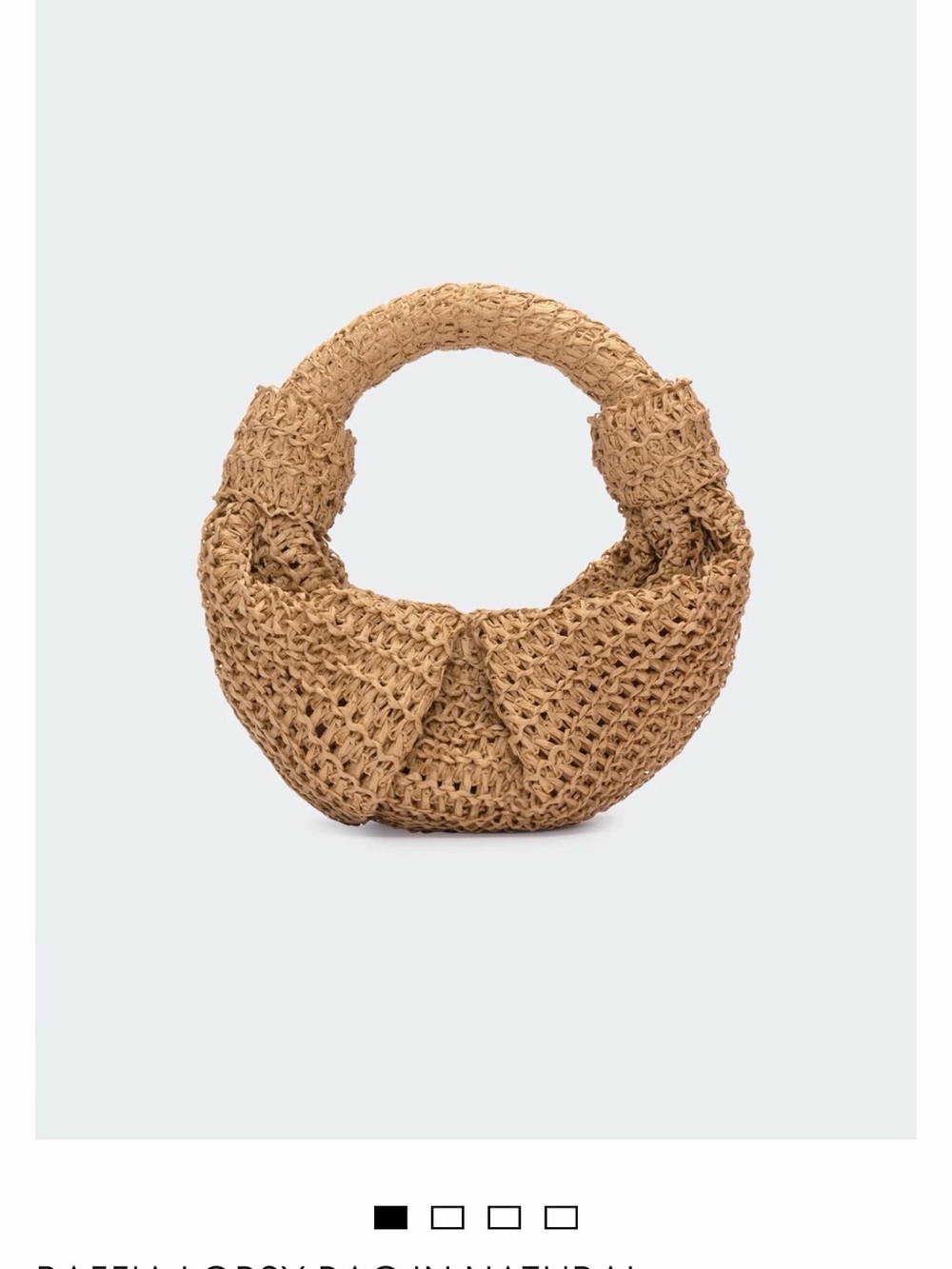 Simon Miller Lopsy bag in Natural Raffia